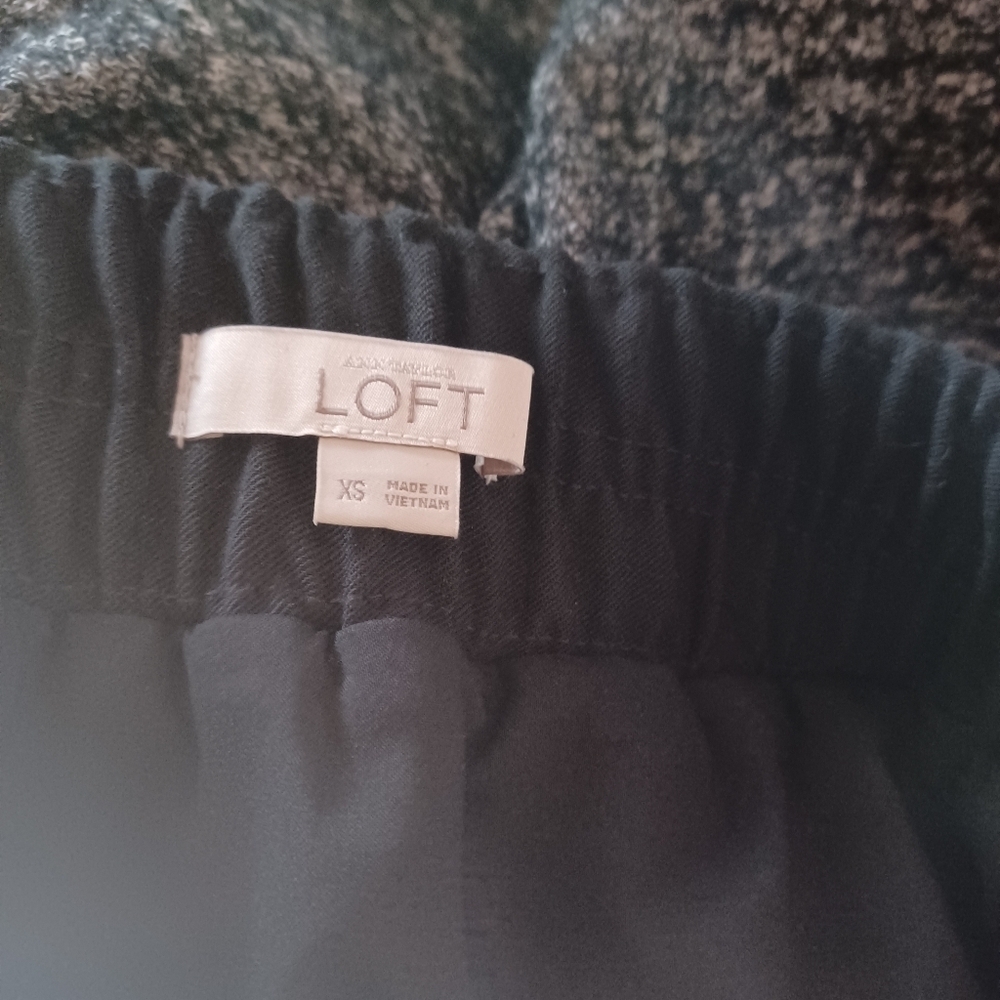 Loft pull on tweed wool blend preppy classic mini skirt - Picture 11 of 11